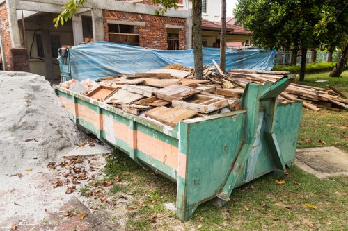 Recycling bins in a Kensington neighborhood