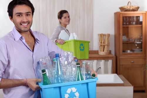 Modern waste management technology in use